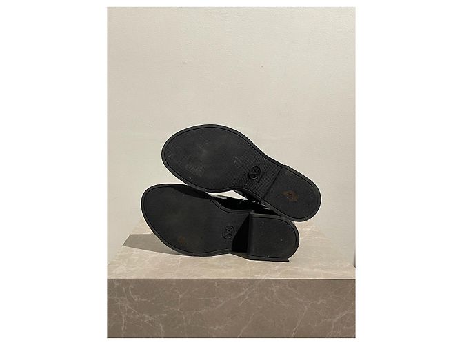 LOUIS VUITTON Stiefeletten T.EU 41 Lackleder Schwarz - Ansicht 5