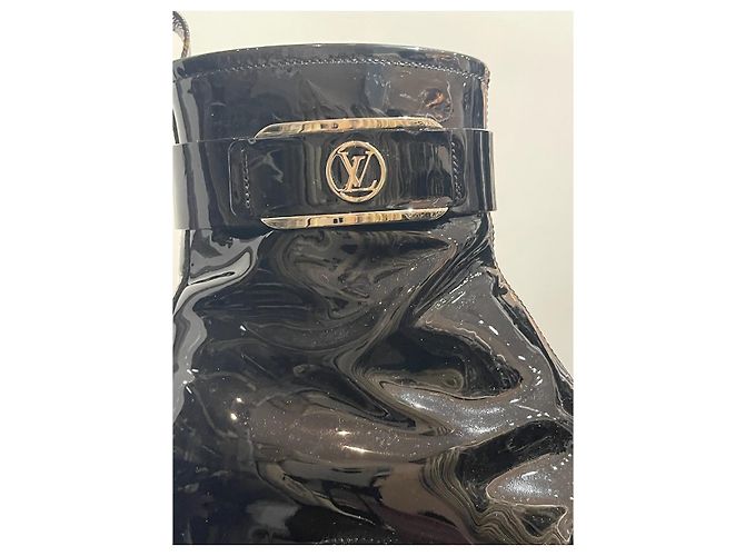 LOUIS VUITTON Stiefeletten T.EU 41 Lackleder Schwarz - Ansicht 7