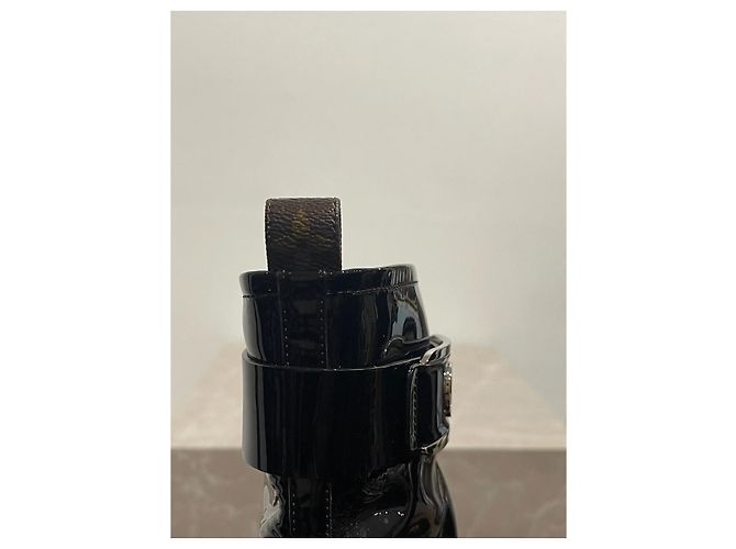 LOUIS VUITTON Stiefeletten T.EU 41 Lackleder Schwarz - Ansicht 8