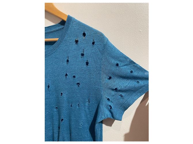 IRO Tops T.International S Lino Azul - vista 2