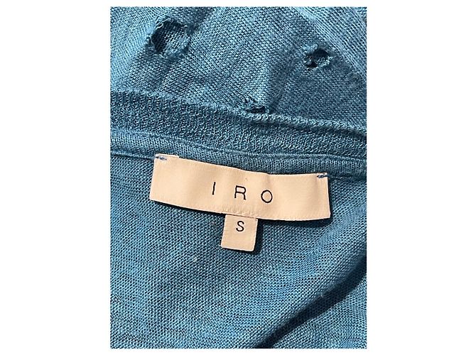 IRO Tops T.International S Lino Azul - vista 4