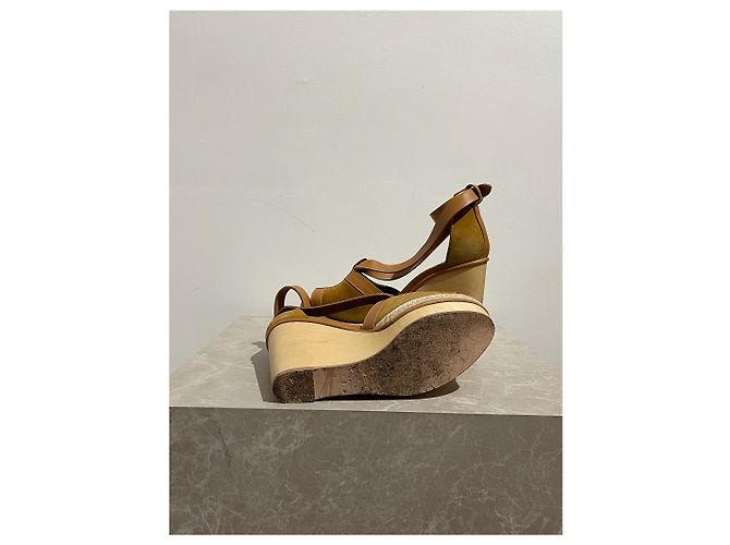 Hermès Sandali HERMES T.EU 37 Pelle Cammello - vista 6