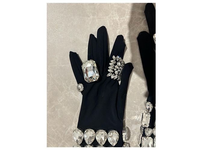 DOLCE & GABBANA Handschuhe T.International M Synthetisch Schwarz - Ansicht 3