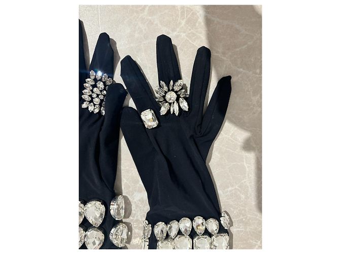 DOLCE & GABBANA Handschuhe T.International M Synthetisch Schwarz - Ansicht 4