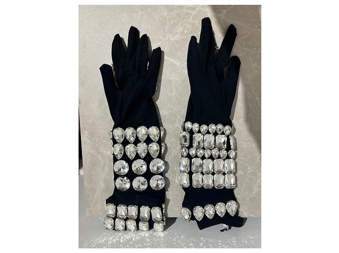 DOLCE & GABBANA Handschuhe T.International M Synthetisch Schwarz - Ansicht 6