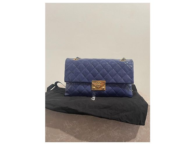 Borse CHANEL T. Pelle verniciata Blu - vista 13