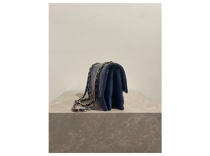 Borse CHANEL T. Pelle verniciata Blu - vista 4