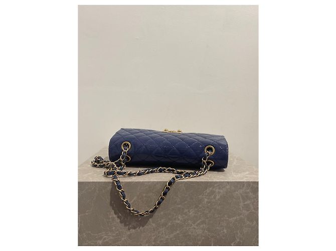 Borse CHANEL T. Pelle verniciata Blu - vista 5
