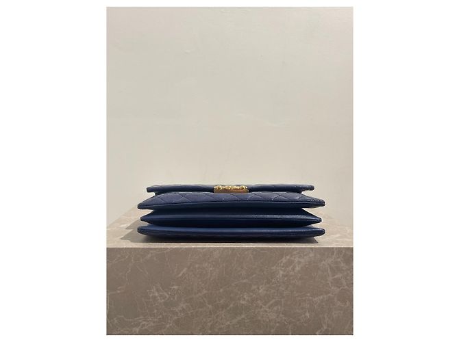 Borse CHANEL T. Pelle verniciata Blu - vista 6