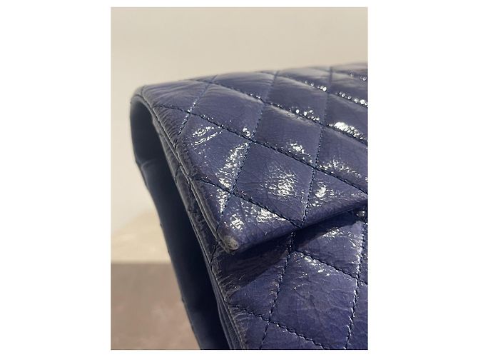 Borse CHANEL T. Pelle verniciata Blu - vista 7