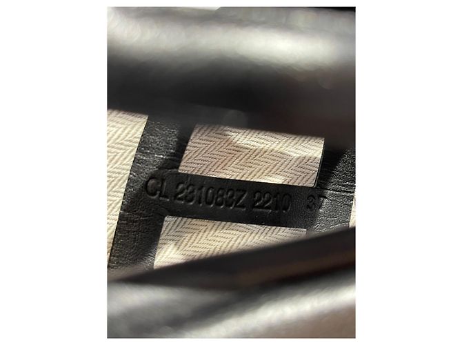 Chaîne d'ancre Hermès HERMES Sandals T.EU 37 Leather Black - view 10