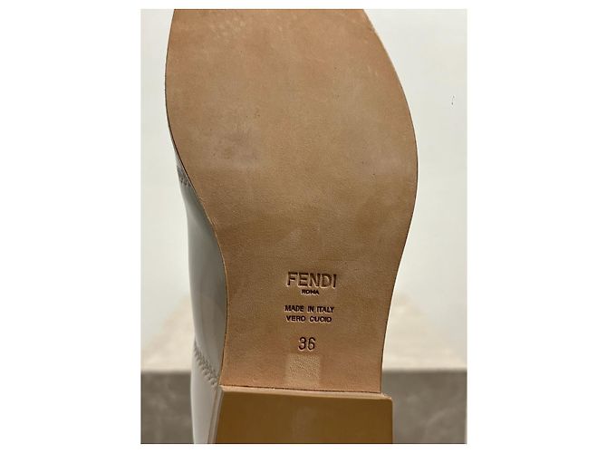 FENDI Stiefeletten T.EU 36 Lackleder Weiß - Ansicht 8