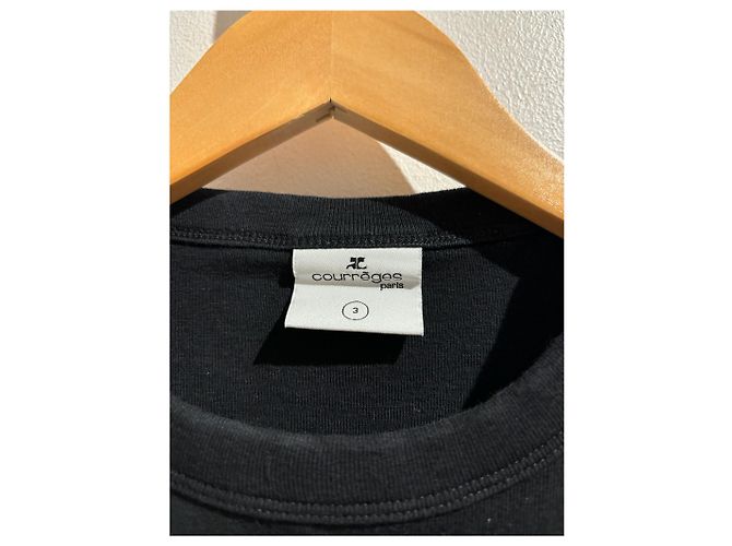 COURREGES Tops T.Internacional S Algodón Negro - vista 3
