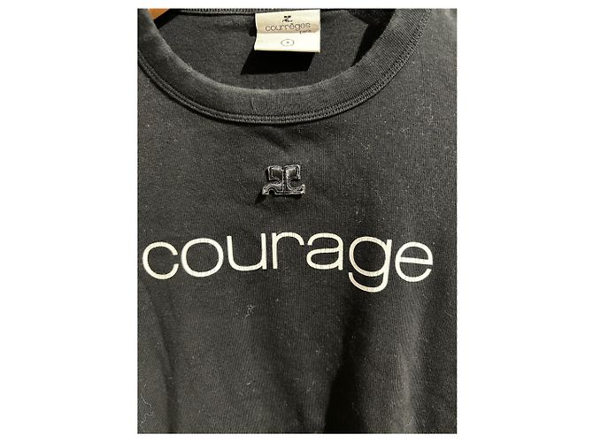 COURREGES Tops T.Internacional S Algodón Negro - vista 4