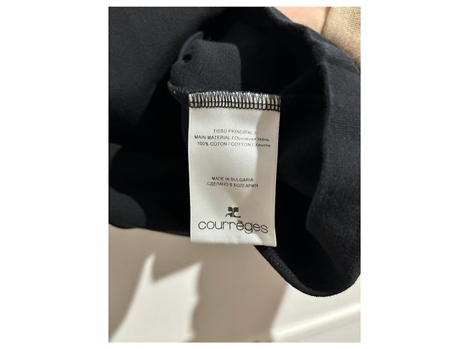 COURREGES Tops T.Internacional S Algodón Negro - vista 6