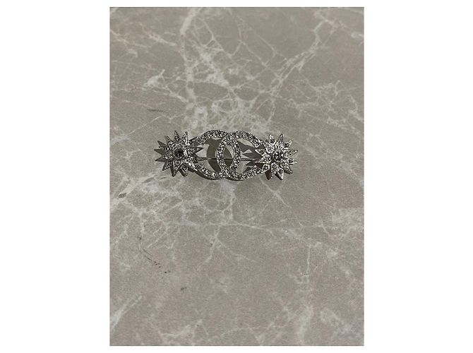 Broche Chanel Etoiles Argenté - vue 2