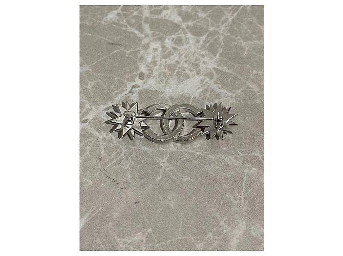 Broche Chanel Etoiles Argenté - vue 4