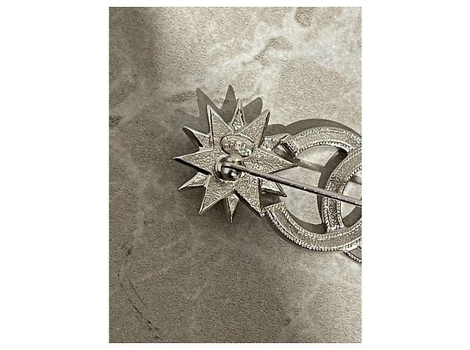 Broche Chanel Etoiles Argenté - vue 5
