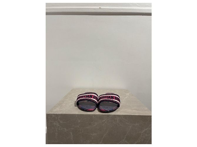 Sandali DIOR T.EU 36 Tessuto Blu - vista 3