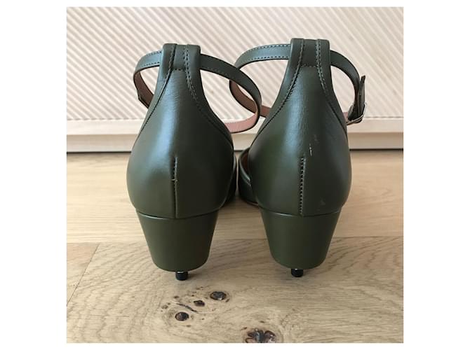 GIVENCHY Absätze T.EU 36 Leder Khaki - Ansicht 4