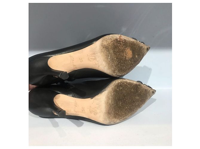 LOUIS VUITTON Botas de tobillo T.EU 35 Cuero Negro - vista 5