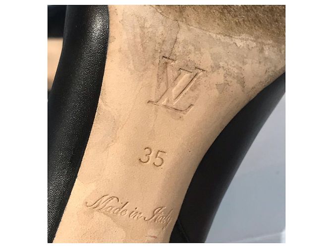 LOUIS VUITTON Botas de tobillo T.EU 35 Cuero Negro - vista 6