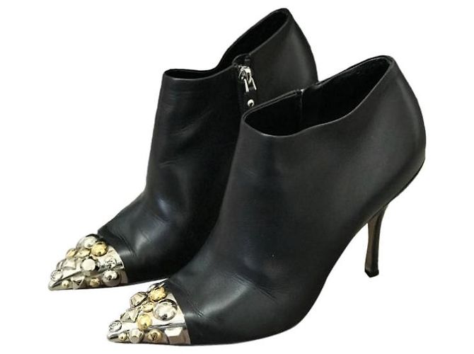 LOUIS VUITTON Botas de tobillo T.EU 35 Cuero Negro - vista 8