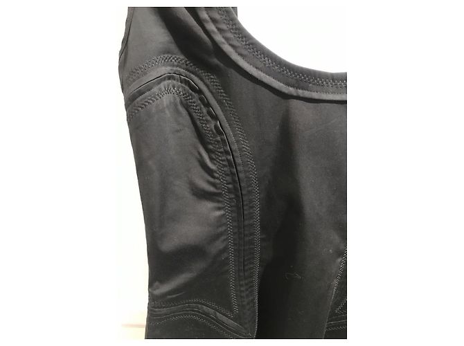 Vestido GUCCI T.FR 36 Algodón Negro - vista 2