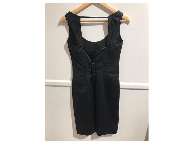 Vestido GUCCI T.FR 36 Algodón Negro - vista 3