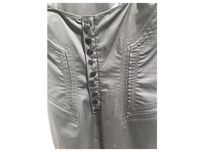 Vestido GUCCI T.FR 36 Algodón Negro - vista 4