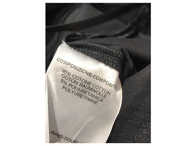 Vestido GUCCI T.FR 36 Algodón Negro - vista 6