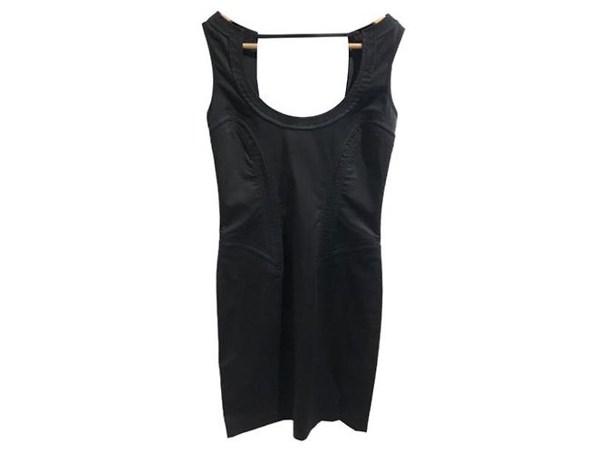 Vestido GUCCI T.FR 36 Algodón Negro - vista 7