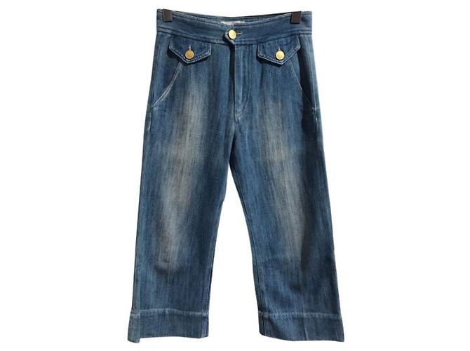 ISABEL MARANT ETOILE Jeans T.FR 34 Algodón Azul - vista 6