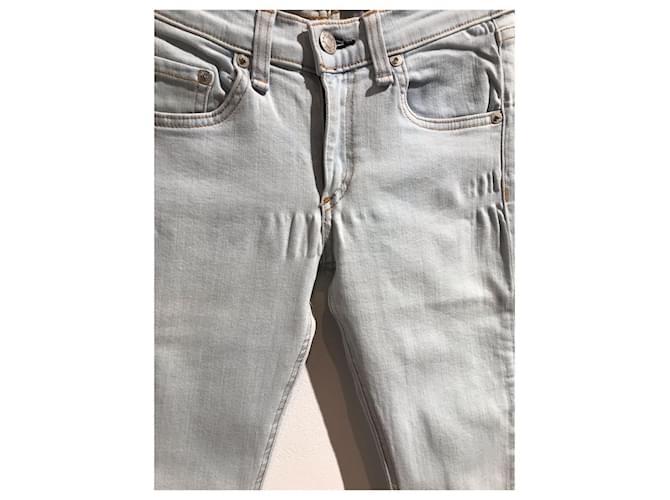 RAG & BONE Jeans T.FR 36 Cotone Blu - vista 2