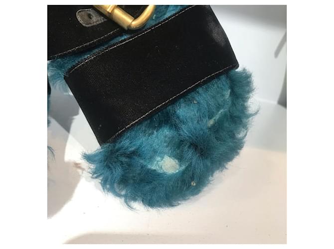 PRADA Mules e zoccoli T.EU 36 Pelliccia Blu - vista 5