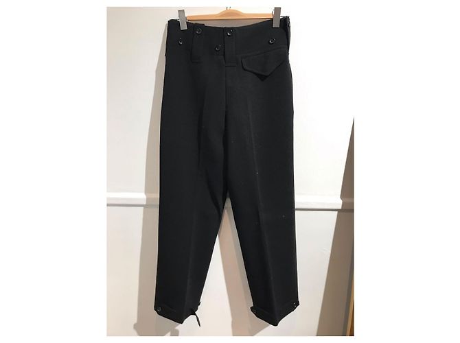 JOSEPH Hose T.FR 34 Wolle Schwarz - Ansicht 2