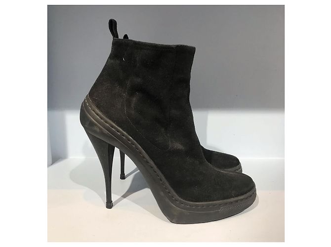 PIERRE HARDY Stivaletti T.EU 39 Camoscio Nero - vista 2