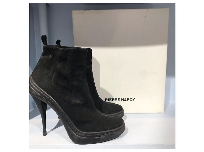 PIERRE HARDY Stivaletti T.EU 39 Camoscio Nero - vista 7
