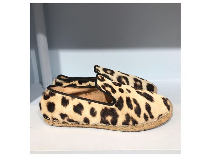 Céline CELINE Espadrilles T.EU 37 Pony-Stil Kalbsleder Beige - Ansicht 2