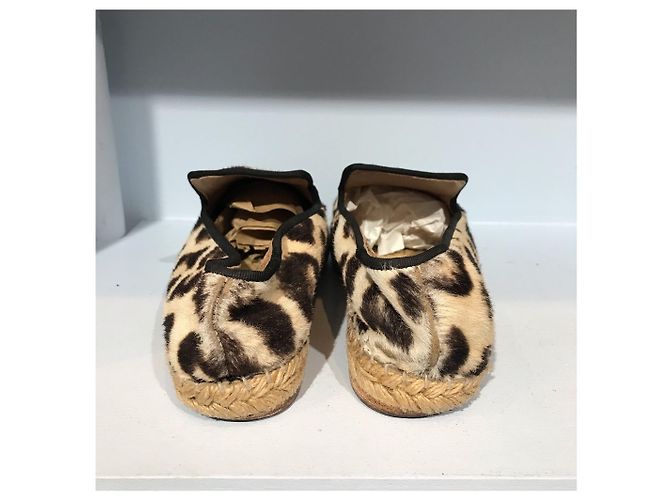 Céline CELINE Espadrilles T.EU 37 Pony-Stil Kalbsleder Beige - Ansicht 4