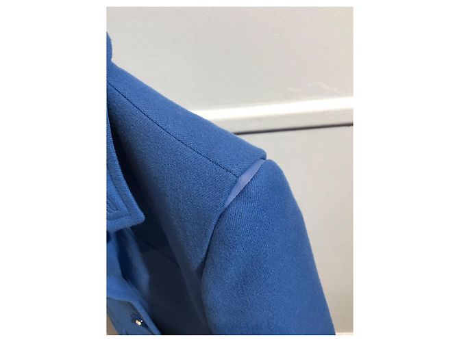 Abrigos VERSACE T.International M Lana Azul - vista 4