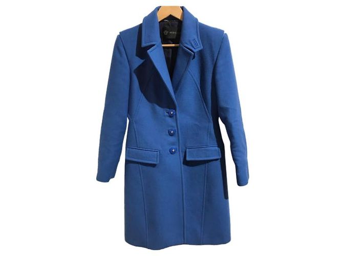 Abrigos VERSACE T.International M Lana Azul - vista 9