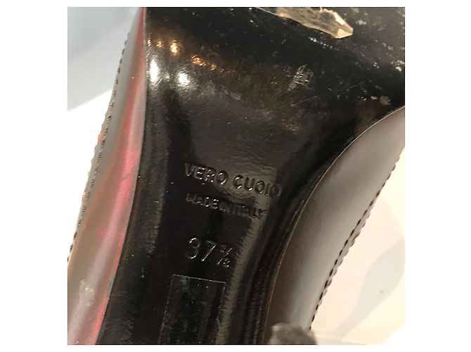 LANVIN Absätze T.EU 37.5 Leder Rot - Ansicht 6