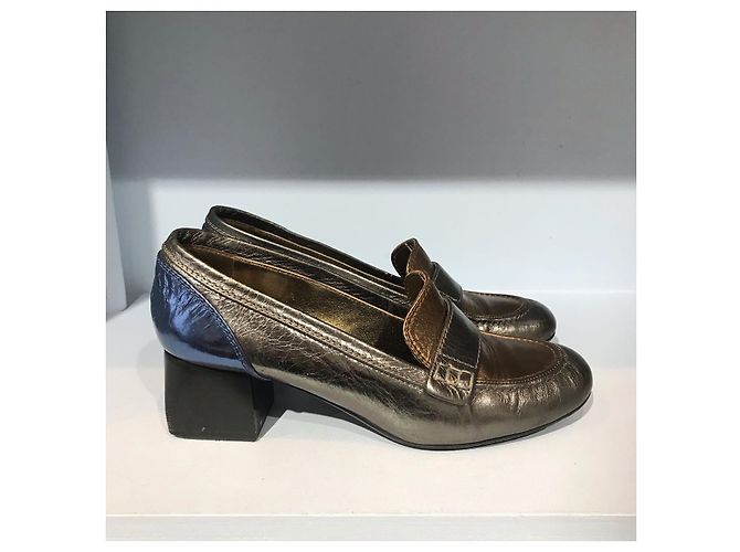 LANVIN Absätze T.EU 37.5 Leder Silber - Ansicht 2