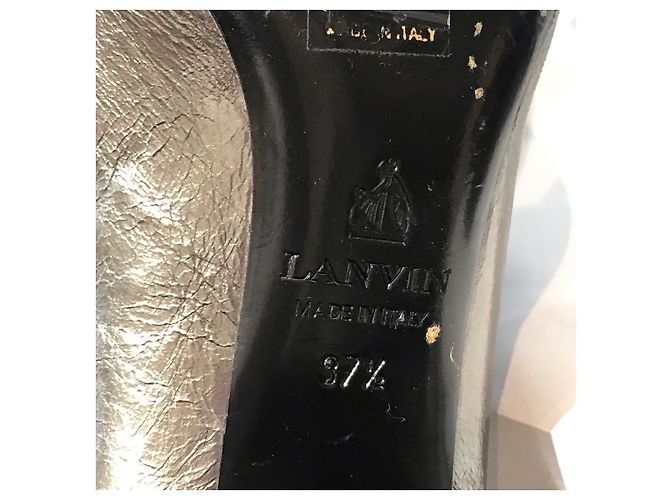 LANVIN Absätze T.EU 37.5 Leder Silber - Ansicht 7