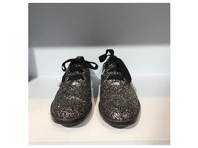 MARC JACOBS Schnürschuhe T.EU 37.5 Glitter Silber - Ansicht 2