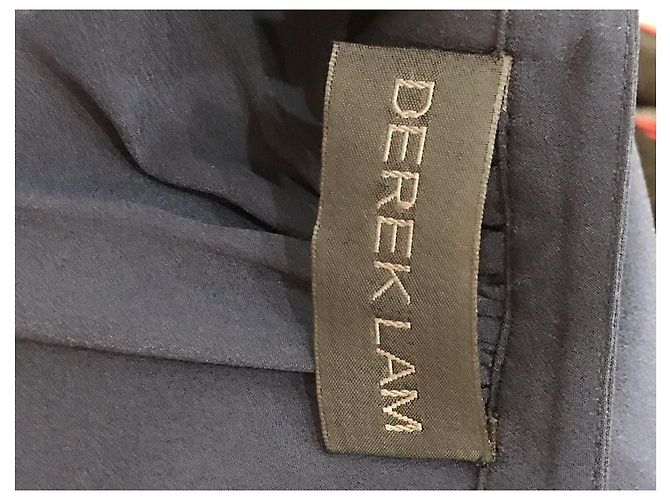 DEREK LAM Kleider T.FR 36 Seide Marineblau - Ansicht 4