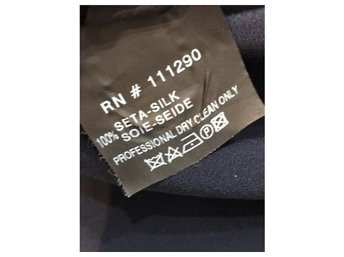 DEREK LAM Kleider T.FR 36 Seide Marineblau - Ansicht 6