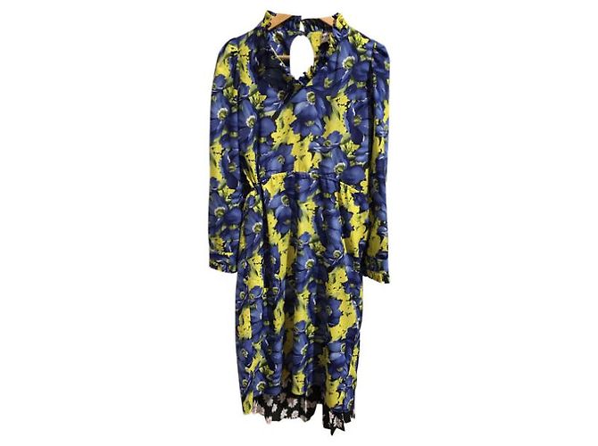 BALENCIAGA Kleider T.International M Polyester Blau - Ansicht 10