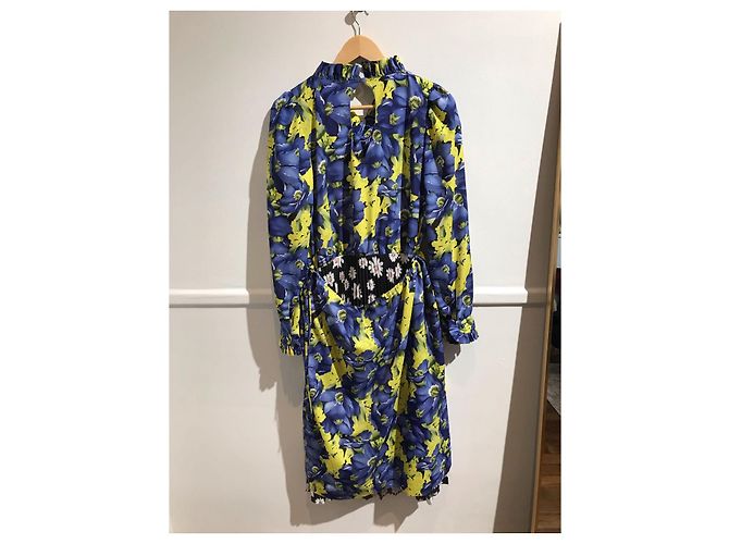 BALENCIAGA Kleider T.International M Polyester Blau - Ansicht 3